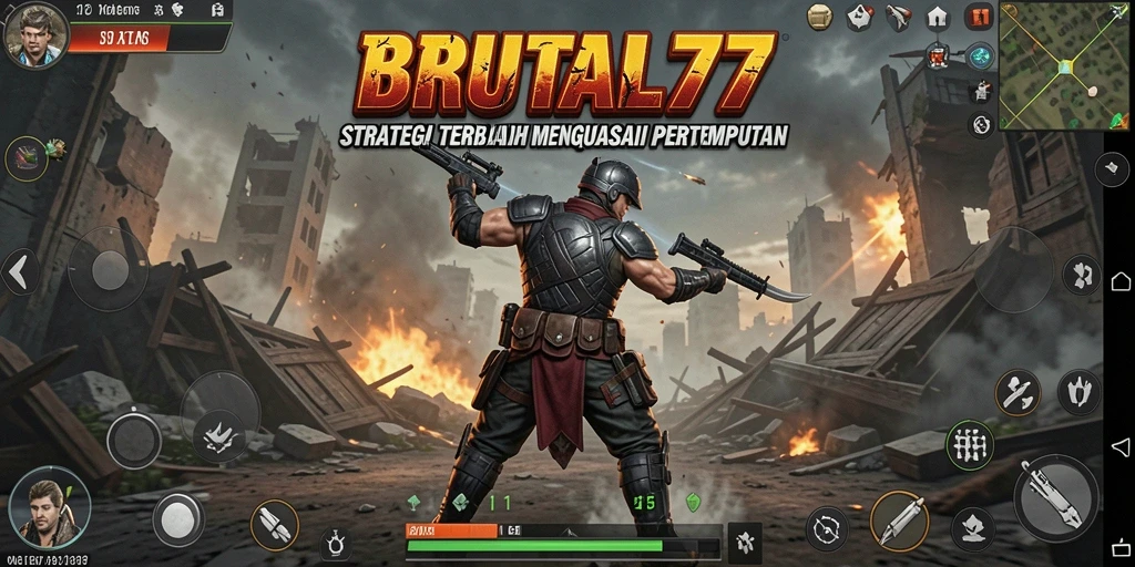 Tampilan gameplay BRUTAL77 dengan strategi dan taktik yang mendebarkan.