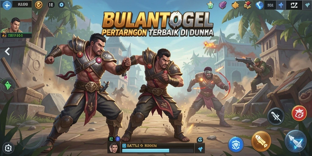 Tampilan menegangkan dalam permainan BULANTOGEL Battle Royale.