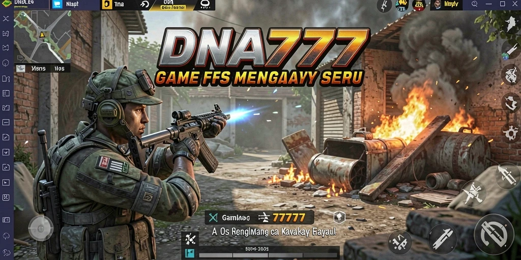 Tampilan gameplay intens di <strong>DNA777</strong> dengan aksi tembak yang seru.