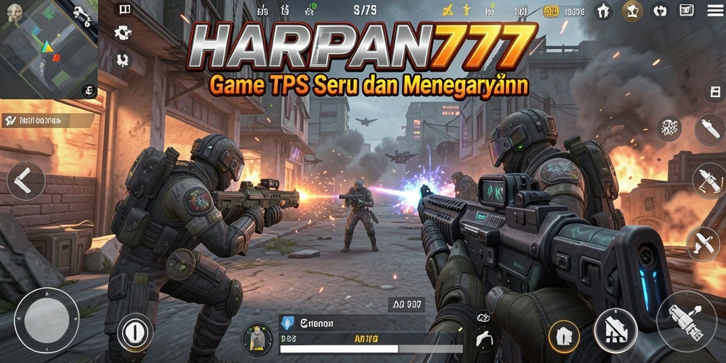 Tampilan utama permainan HARAPAN777 yang menegangkan dan seru.