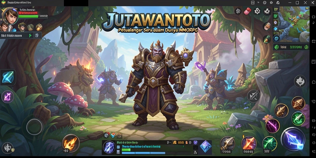 Screenshot gameplay JUTAWANTOTO menampilkan action seru dalam petualangan MMORPG.