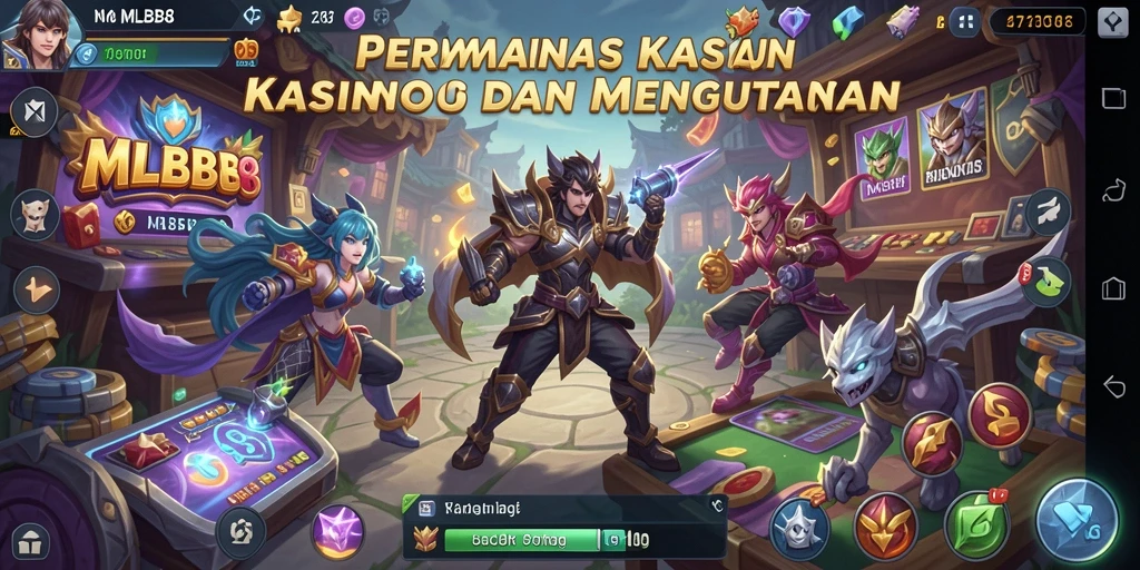 Tampilan menarik dari gameplay Kasino MLBB8 yang mendebarkan.