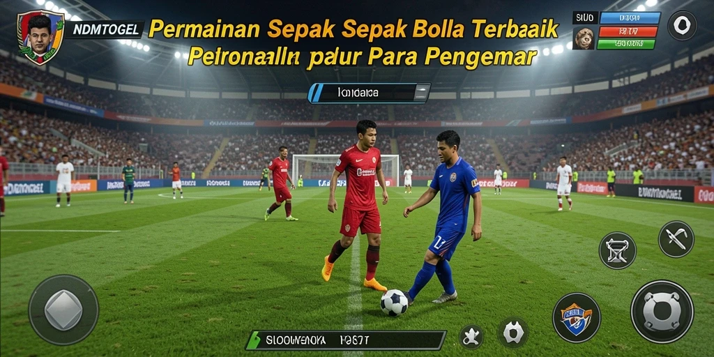 Screenshot utama NDMTOGEL menampilkan gameplay sepak bola yang mendebarkan.