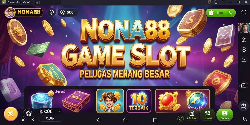 Tangkapan layar NONA88 menampilkan gameplay slot yang seru dan interaktif.