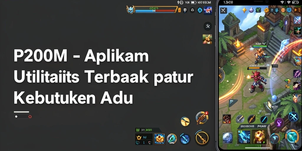 Screenshot utama P200M menampilkan antarmuka aplikasi yang sederhana dan fungsional.