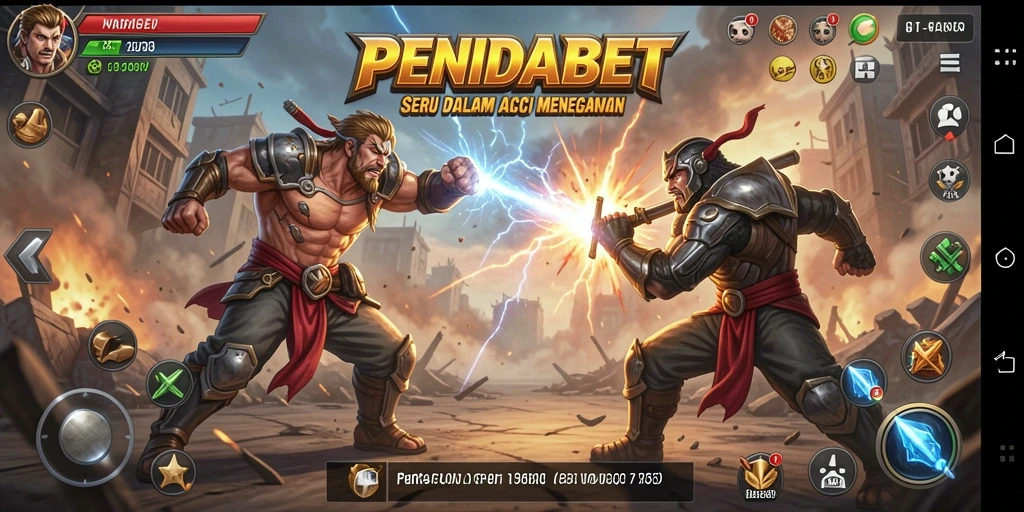 Tampilan aksi seru dalam gameplay PENIDABET.
