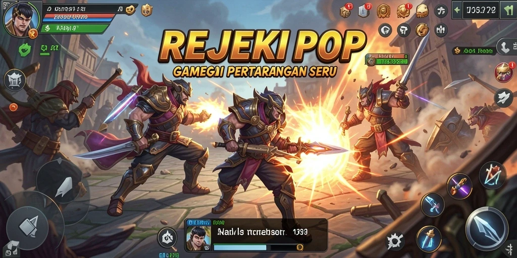 Tampilan gameplay seru dan strategi mendebarkan di REJEKIPOP.