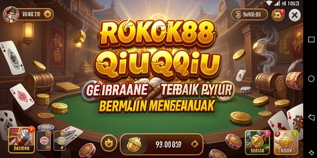 Tampilan screenshot dari gameplay QiuQiu ROKOK88 yang seru.
