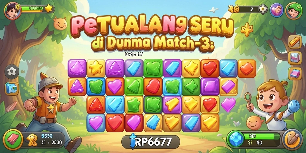 Tampilan gameplay seru dan berwarna-warni dari RP6677.