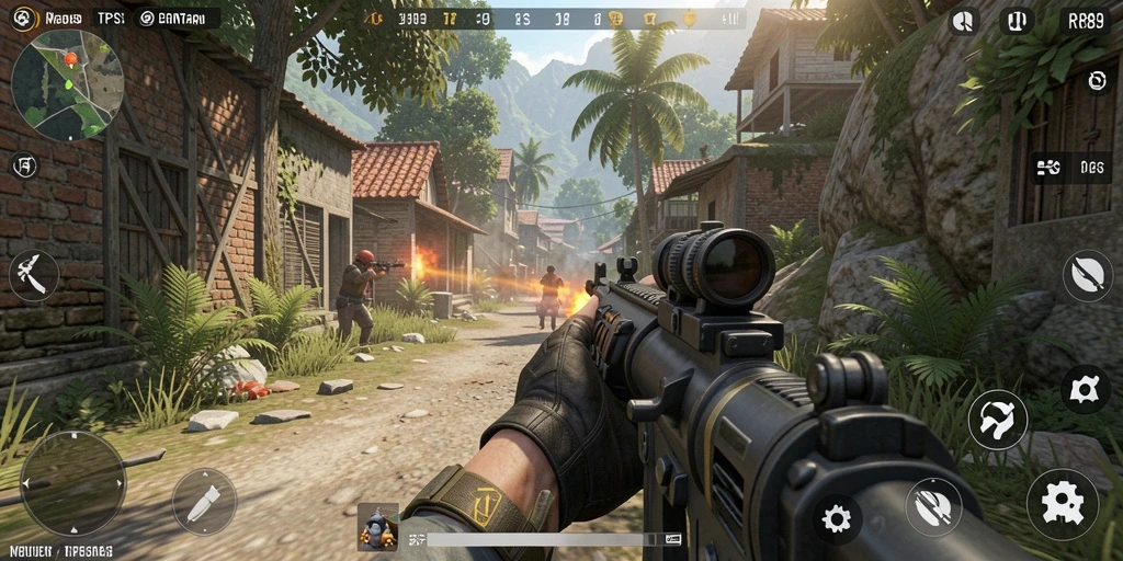 Tampilan gameplay <strong>RR89</strong> yang mendebarkan dan penuh aksi.