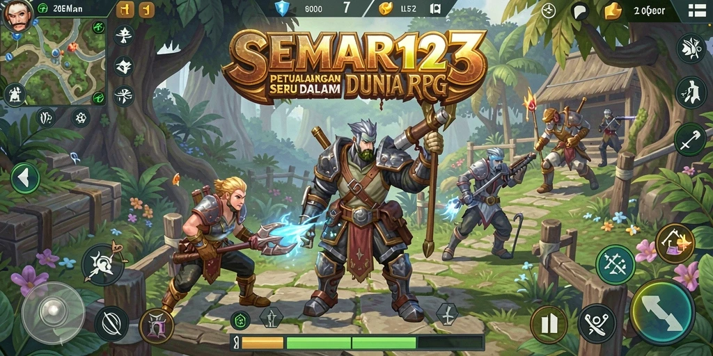 Screenshot permainan SEMAR123 yang menunjukkan aksi RPG yang seru.
