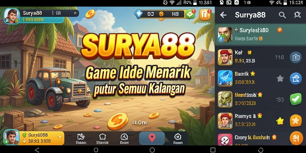 Tampilan gameplay <strong>SURYA88</strong> yang memikat dan menawan.