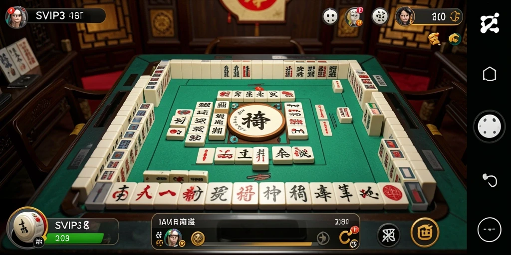 Tampilan menarik dari gameplay Mahjong SVIP3 yang menantang.