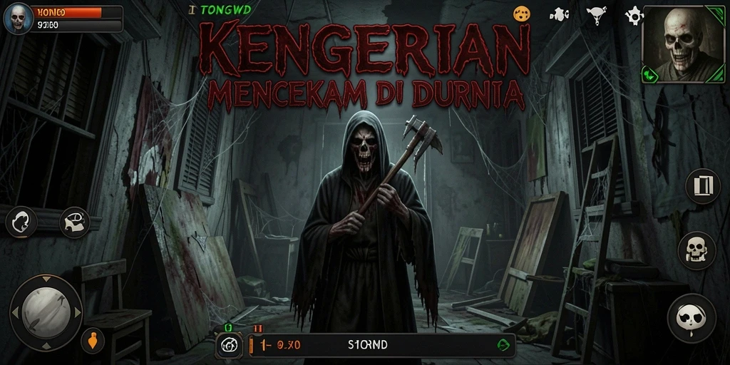 Gameplay TONGWD yang menegangkan dengan suasana Horror yang mencekam.